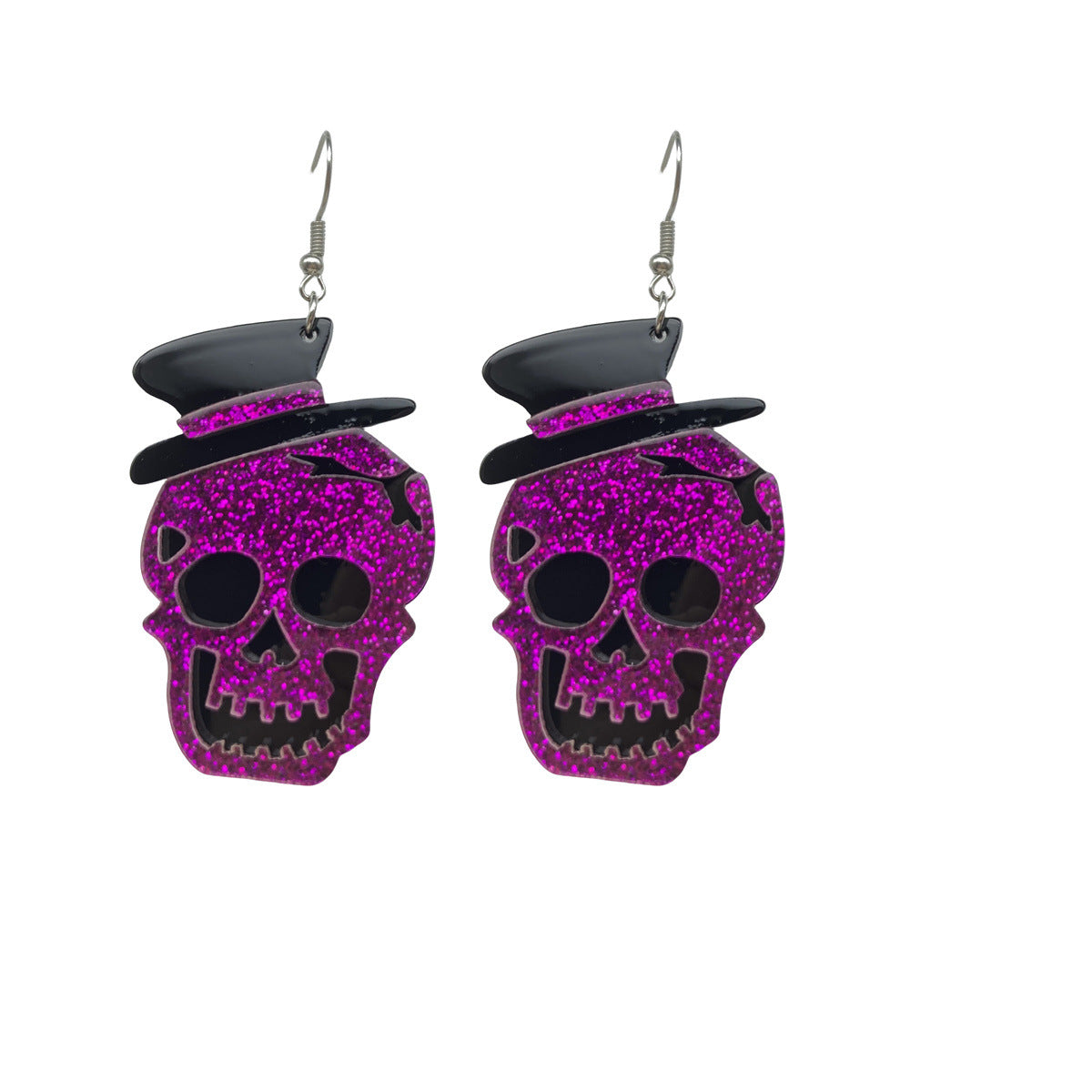 Wholesale Halloween Pumpkin Ghost Skull Earrings Acrylic Earrings ACC-ES-FX057