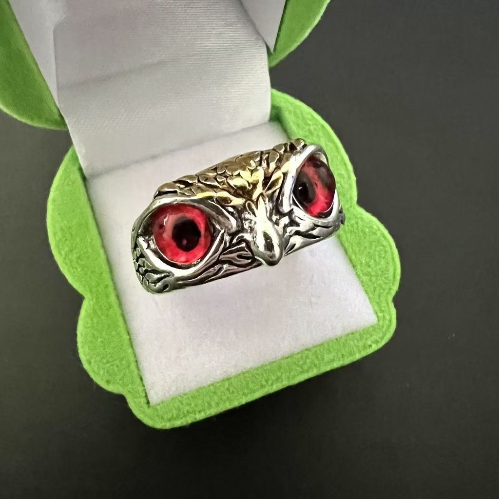 Wholesale Creative silver Owl Ring