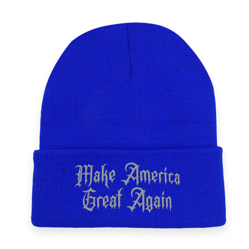 Wholesale Embroidered Gothic Dark Knitted Beanie