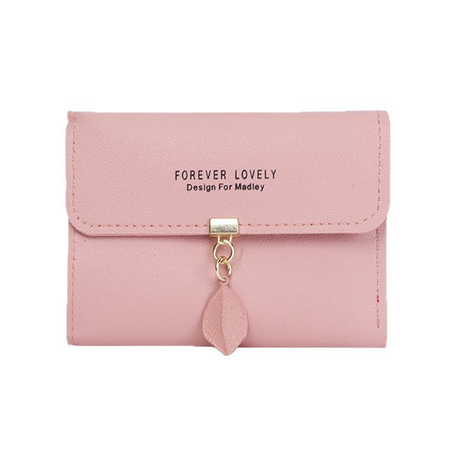 Wholesale Everyday Fashion Women S Trifold PU Leather Wallet Leaf Pattern Card Holder Coin Purse Casual Accessory