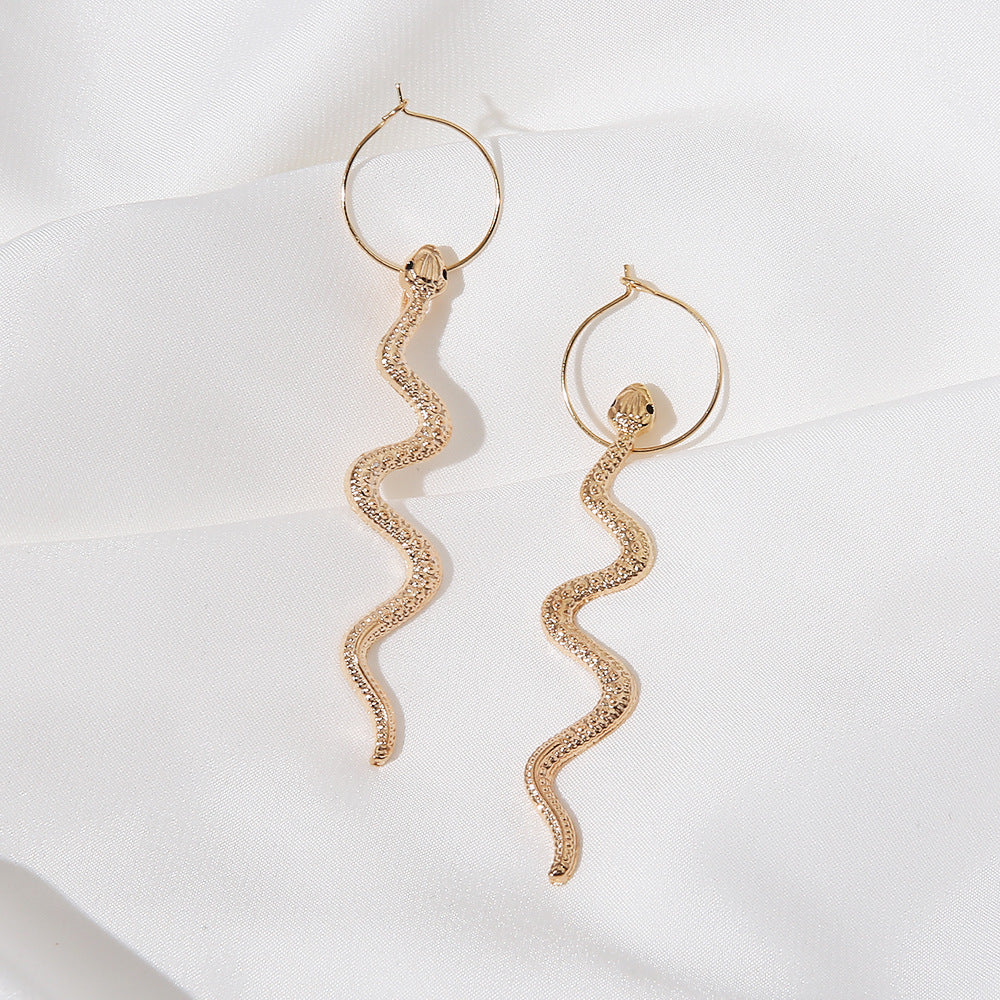 Wholesale  Snake-shaped Earrings Exaggerated  Long Earrings
