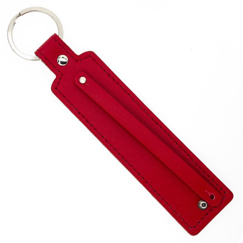 Wholesale Leather 8mm  Alloy Pendant DIY  Keychains