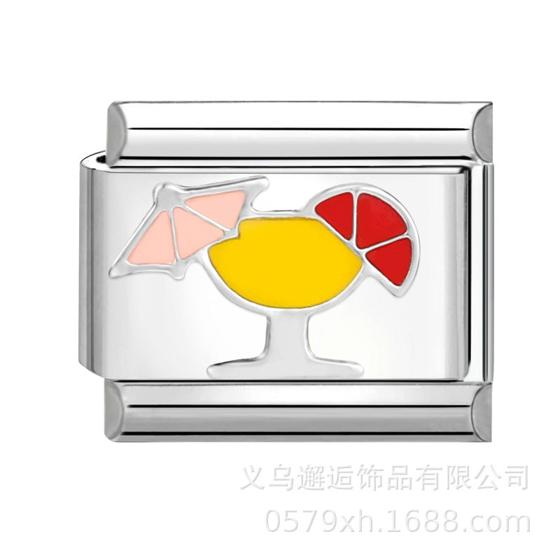 Wholesale Italian Charm Bracelet 9mm DIY Splicing Removable Stainless Steel Composable Bracelet