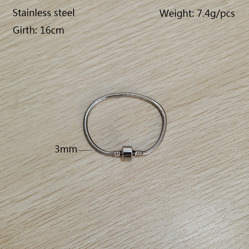 Wholesale Stainless steel waterproof snake bone bracelet