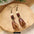 Wholesale Vintage Hand-made Plant Fruit Wood Earrings