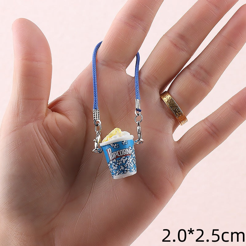 Wholesale Cute cartoon mini popcorn doll accessories