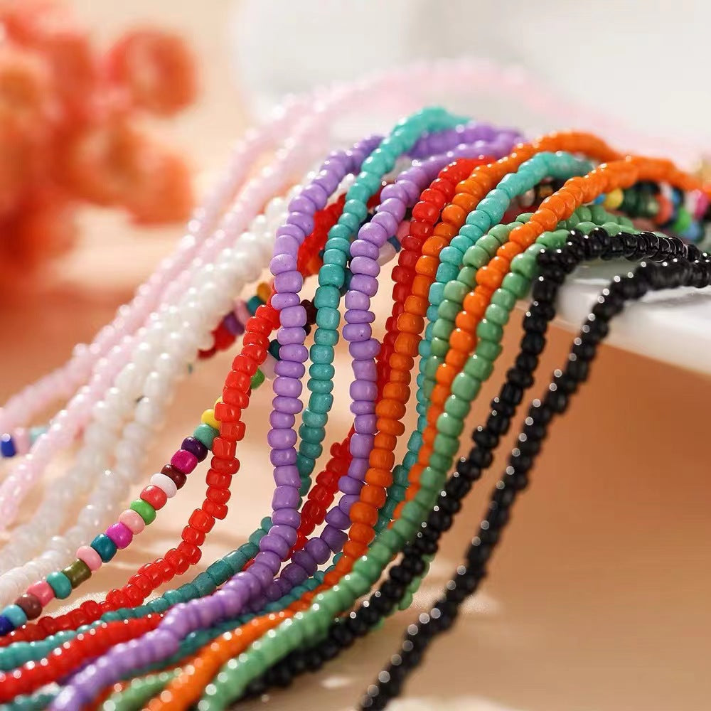 Wholesale Bohemian Clavicle Handmade Bead Heart Necklace