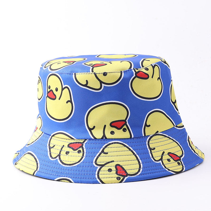 Wholesale Digital Print Yellow Duck Bucket Hat Fashion Party Accessory Gift