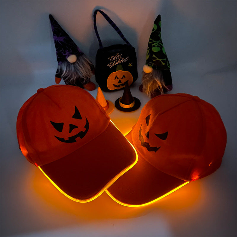 Wholesale   LED baseball cap pumpkin cap