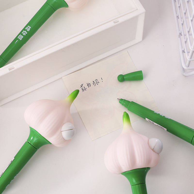 Wholesale  decompression pen creative garlic modeling pinch decompression pen ballpoint pen