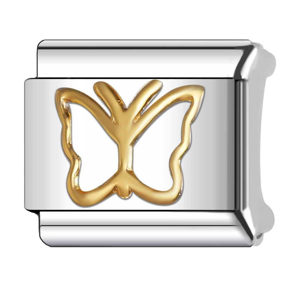 Wholesale  Italian Charm Bracelet 9mm DIY  five-pointed star   Creative Stainless Steel Composable Bracelet