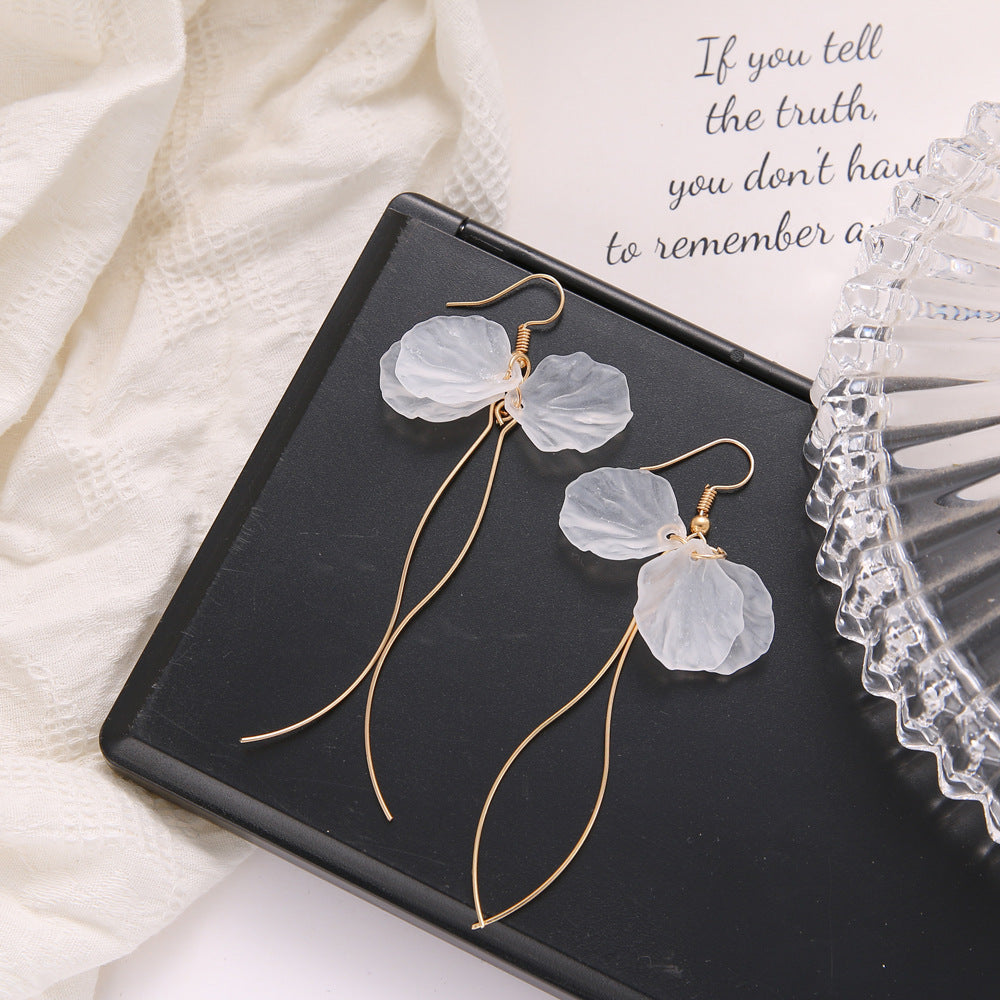 Wholesale  long flower drops earrings