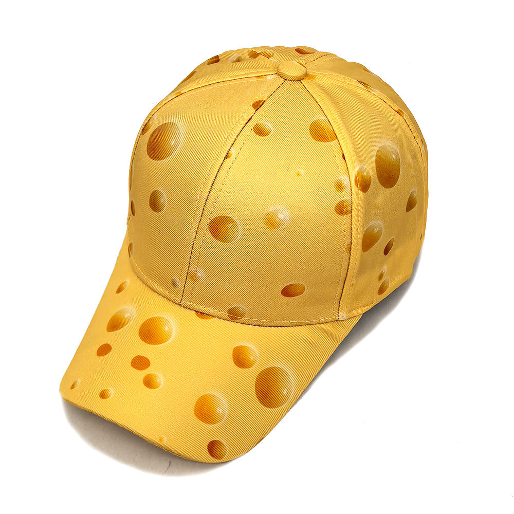 Wholesale  Cheese Pattern Printed Baseball Cap