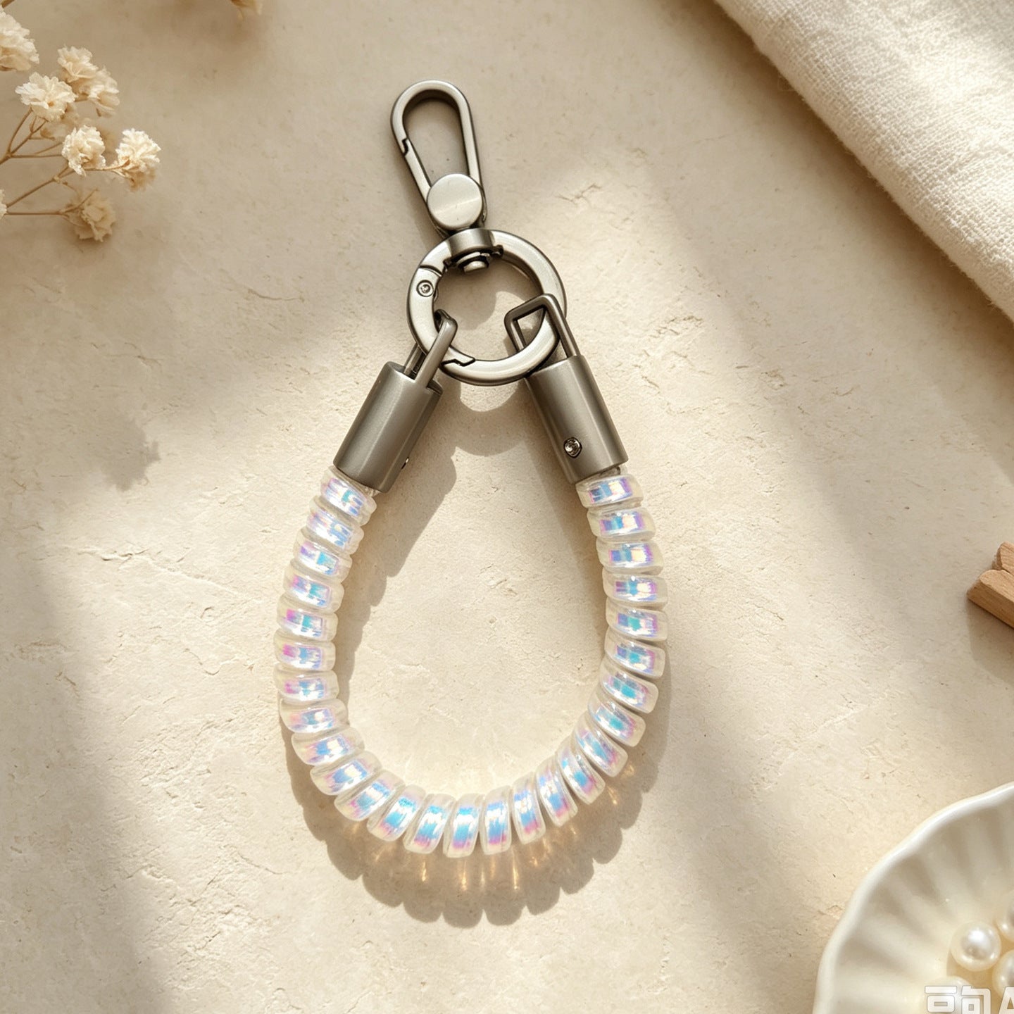 Wholesale Jelly Candy Spring Keychain Light Pink Plastic DIY Bag Charm For Craft Supply And Everyday Use