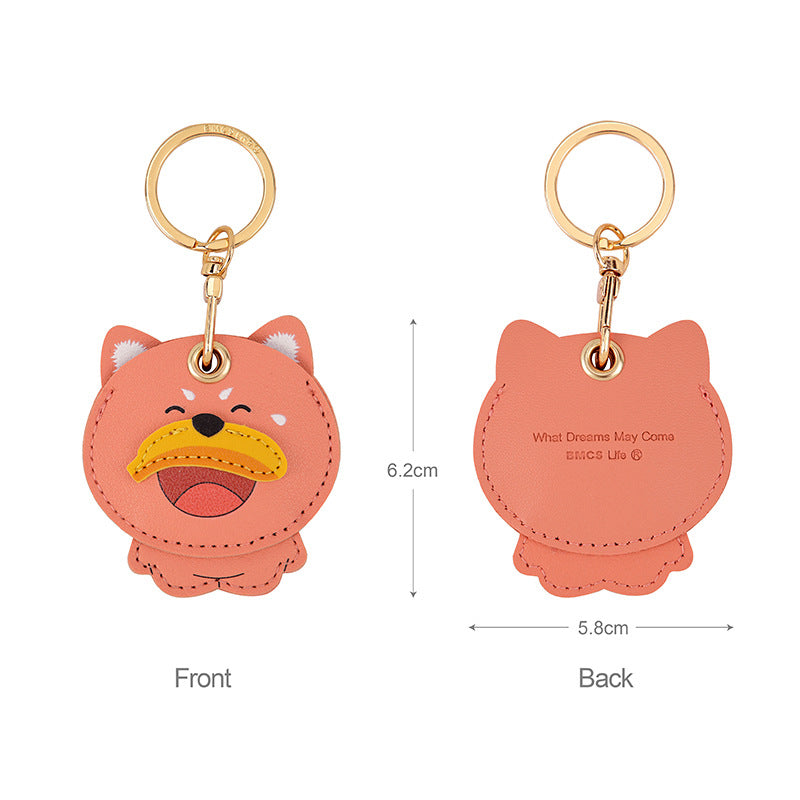 Wholesale Trendy Leather Keychain Card Holder Cute Bag Charm For Women