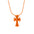 Wholesale  plastic colorful cross necklace