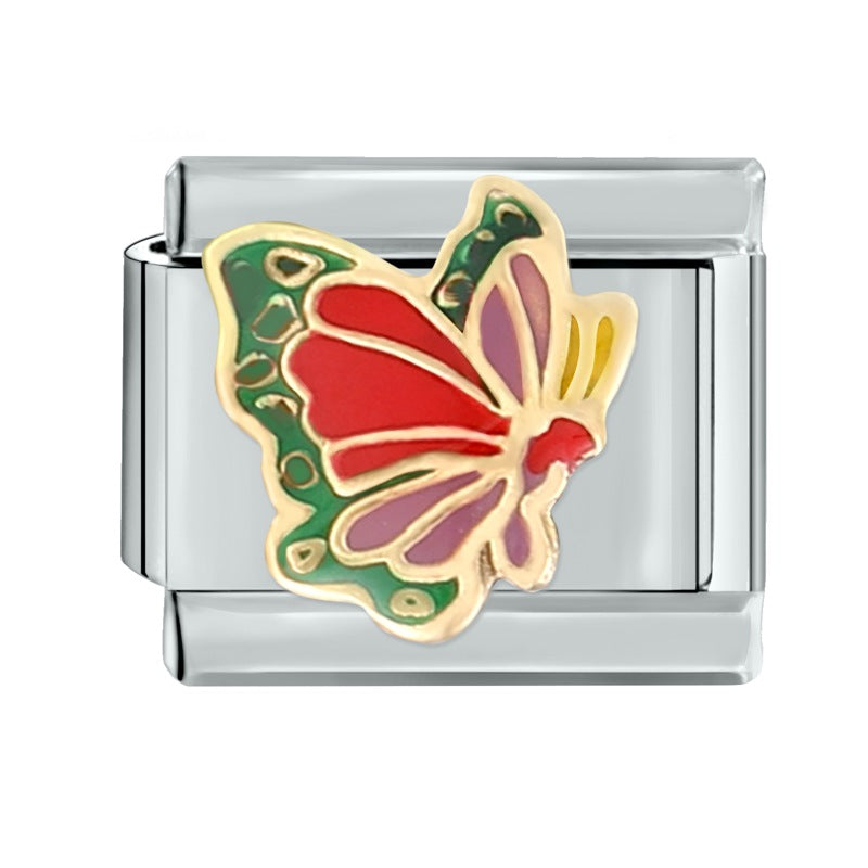 Wholesale Italian modular bracelet 9mm DIY splicing detachable stainless steel combinable bracelet