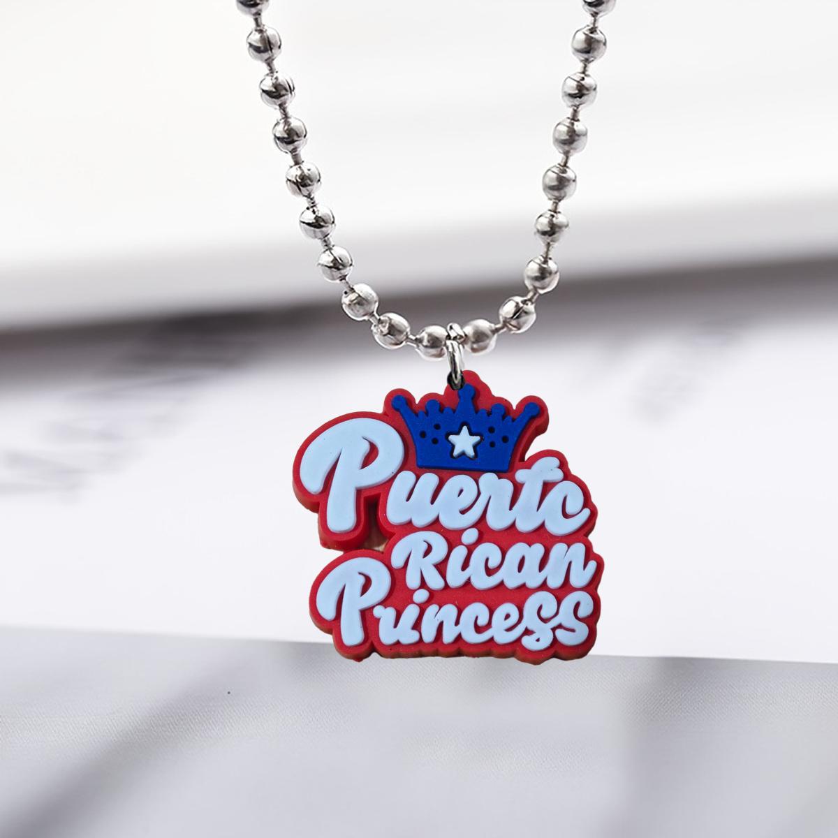 Wholesale Stainless steel American Independence Day Series Small Bead Necklace