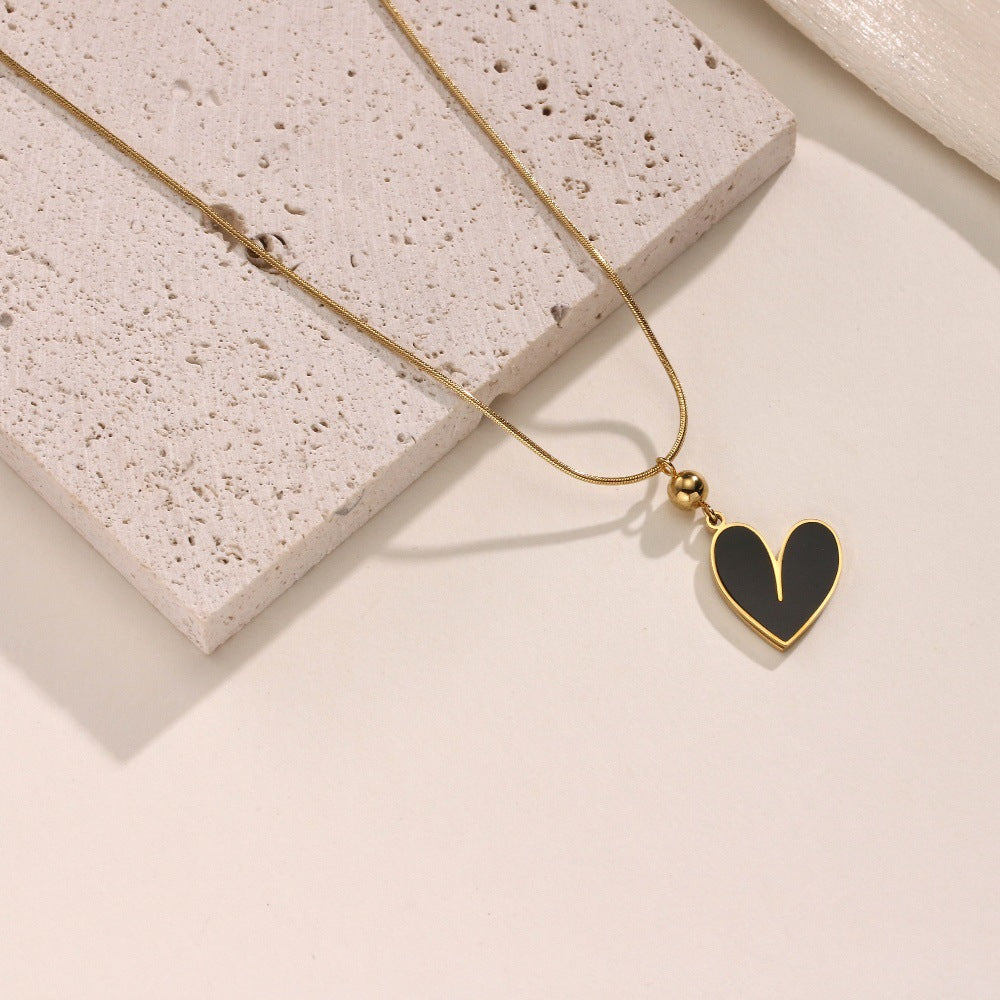 Wholesale Stainless Steel Star and Heart Necklace