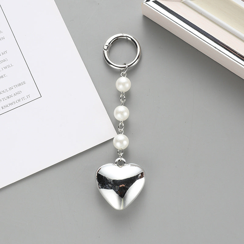 Wholesale Pearl butterfly metal keychain