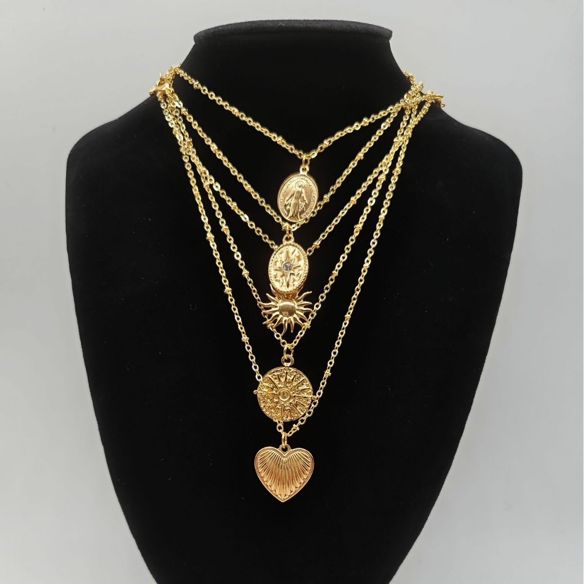 Wholesale Stainless Steel Sun Love Pendant Necklace ACC-NE-Chens001