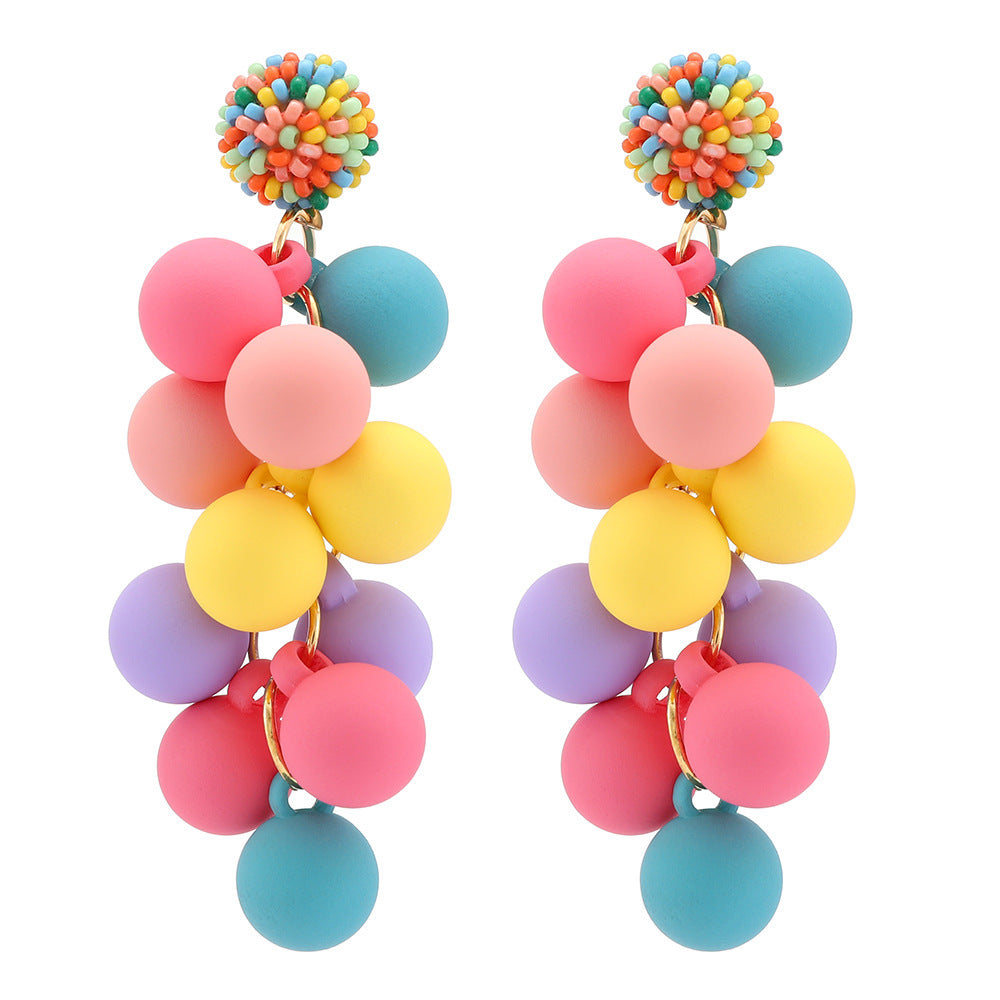 Wholesale  Colorful Cute Dopamine Balloon Pendant Earrings