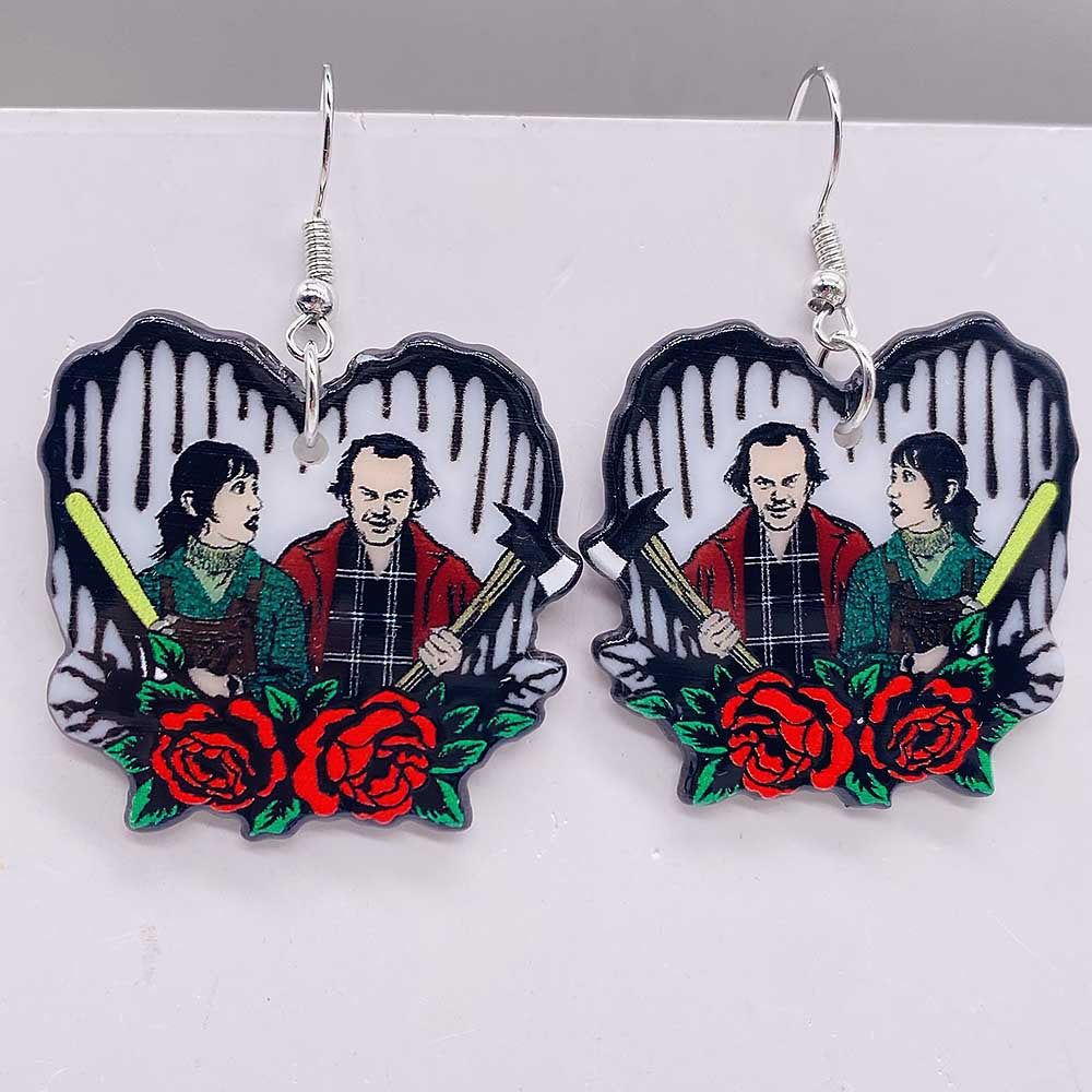 Wholesale Valentine's Day Halloween Acrylic Cartoon Anime Zombie Earrings ACC-ES-ChenY082