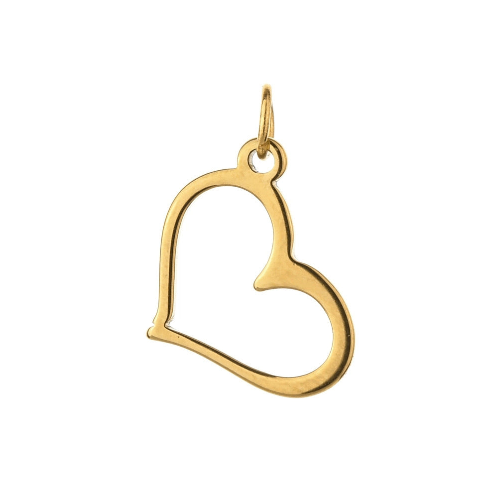 Wholesale Retro Style Heart Series Oil Dripping Colorful Stainless Steel  Charms