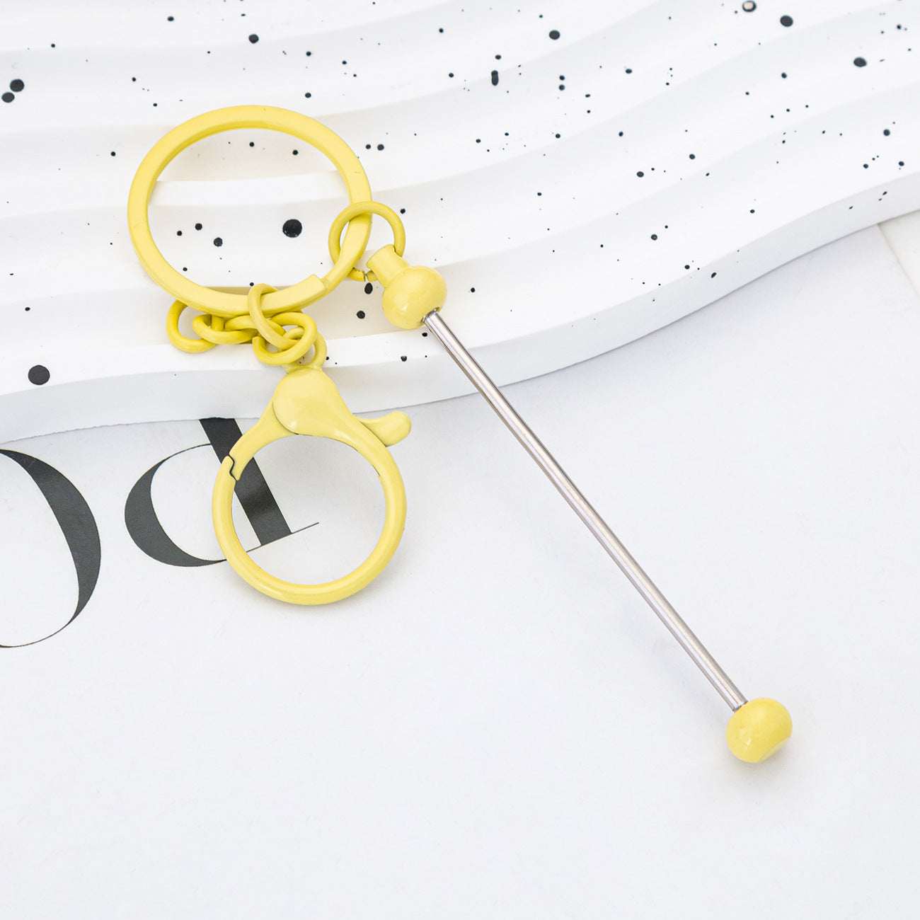 Wholesale Beadable Keychains Colorful DIY Beaded Keychains ACC-KC-HuaH008