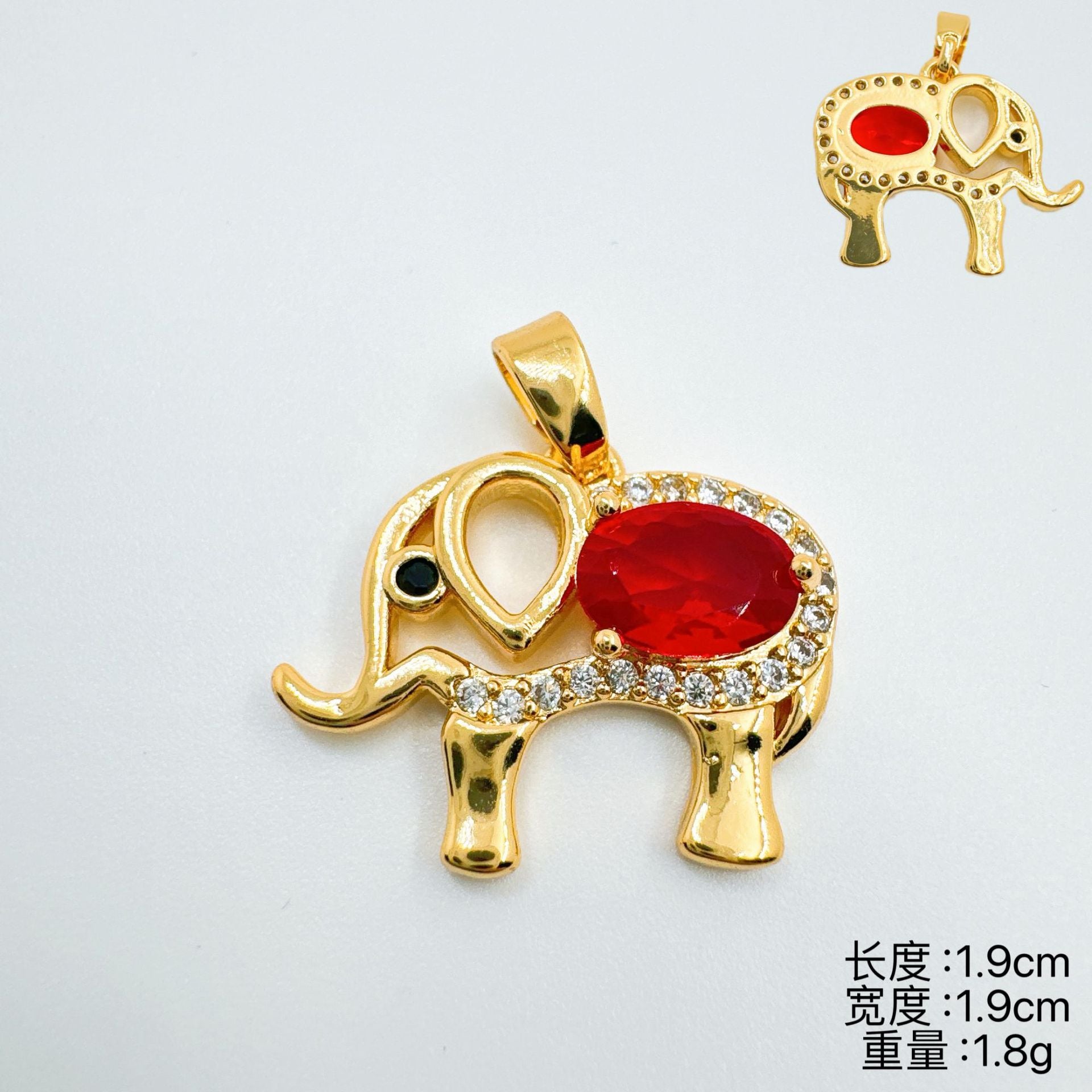 Wholesale Stylish Elephant Pendant Necklace