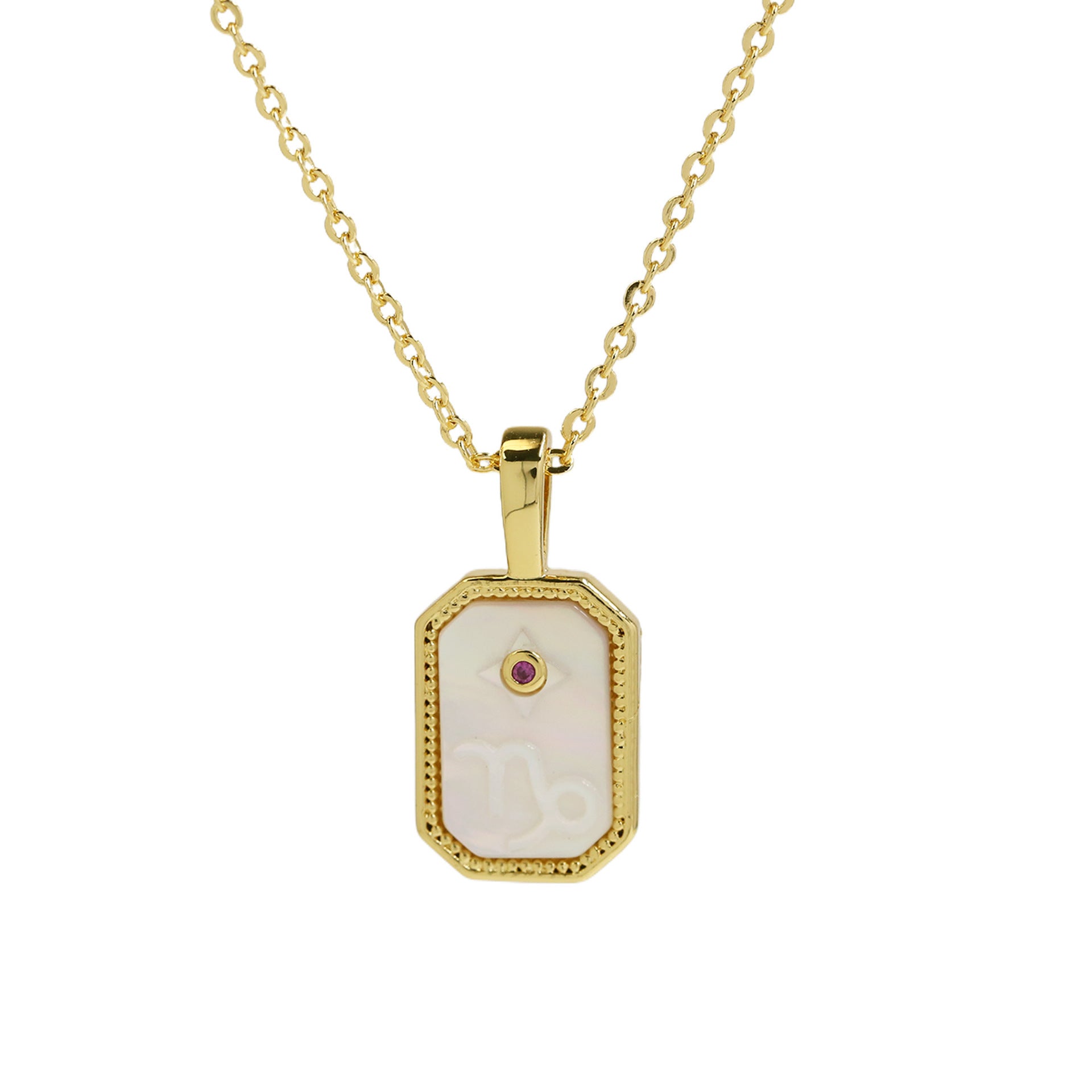 Wholesale Shell relief convex feel twelve constellation necklace