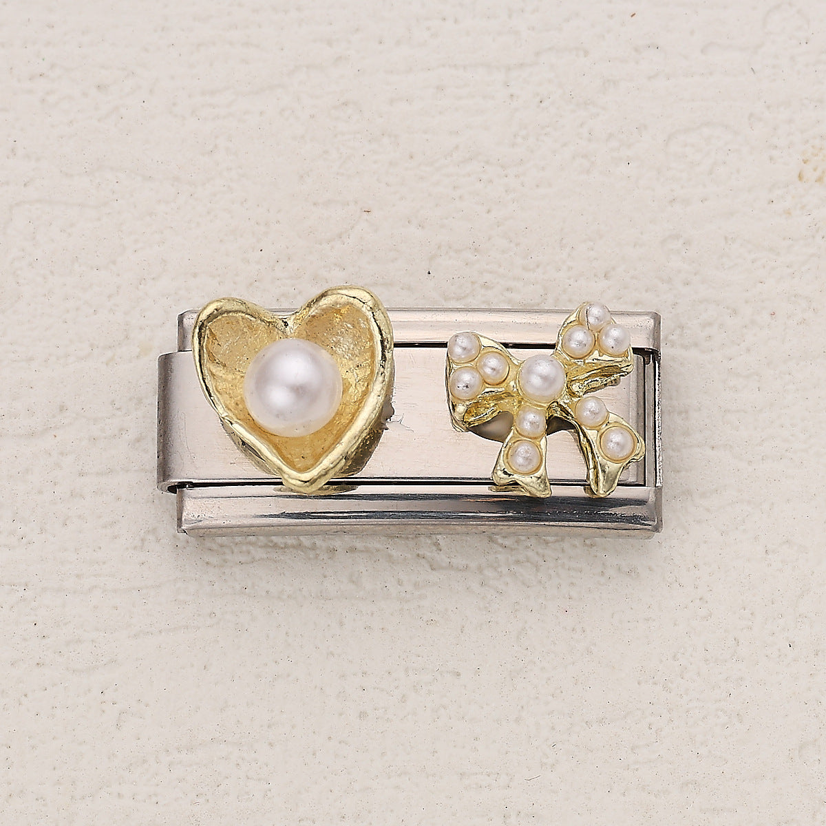 Wholesale 10pcs Italian Charm Bracelet 9mm DIY Splicing Pearl Series Stainless Steel Composable Bracelet