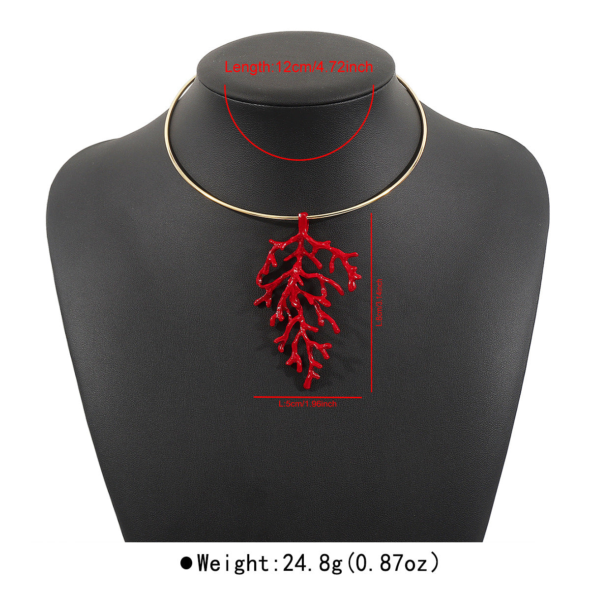 Wholesale Exaggerated Branches Coral Beach Holiday Summer Small Earrings Necklace