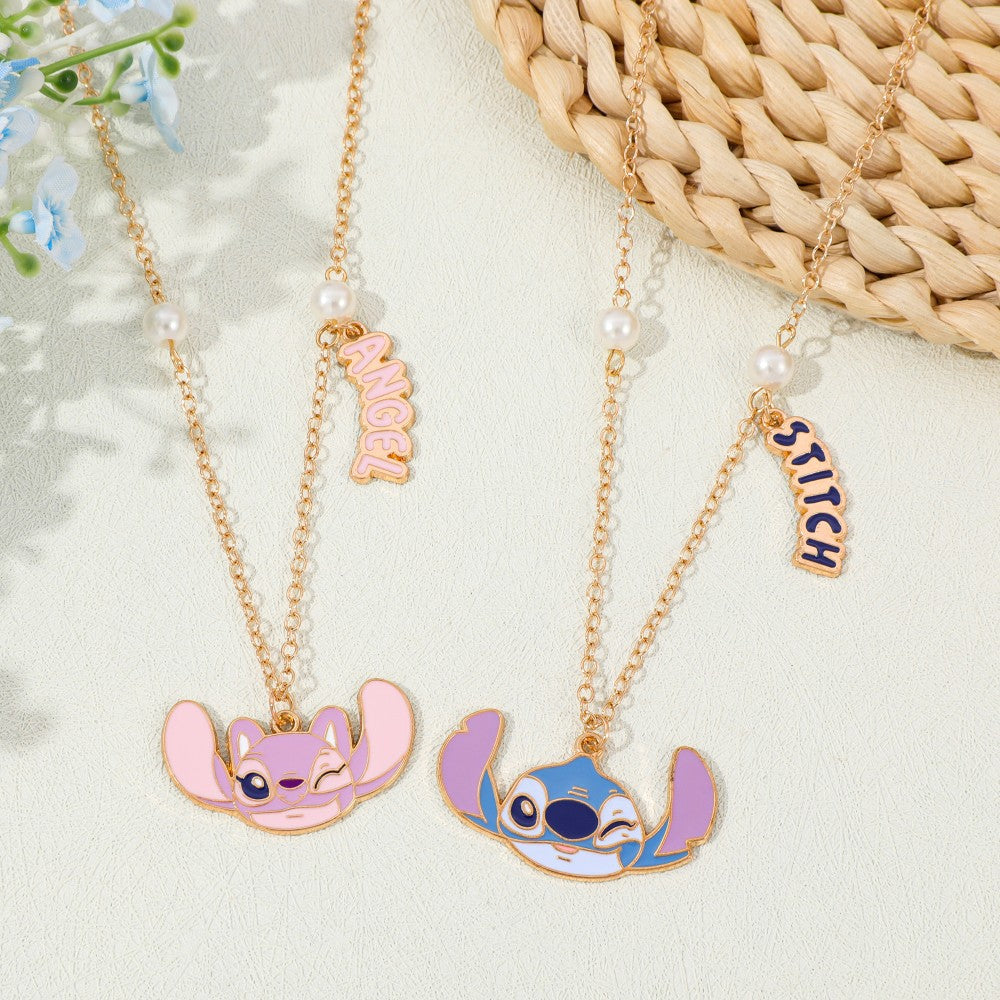 Wholesale 2PCS cartoon  zinc alloy necklace ACCVIP