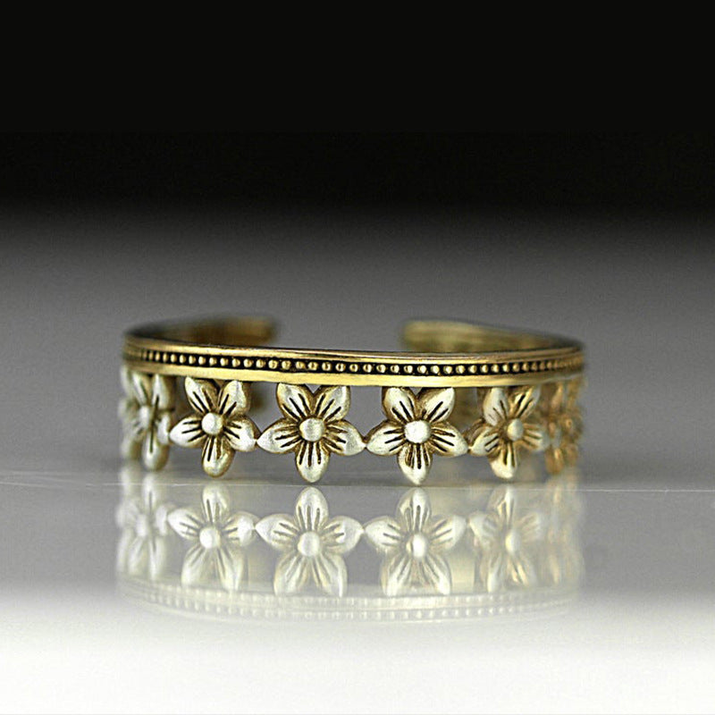 Wholesale 5pcs Floral Lace Stackable Rings