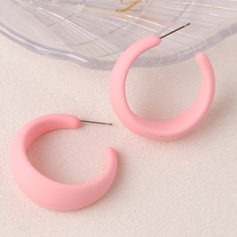 Wholesale  Colorful Candy Color Exaggerated Earrings