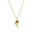 Wholesale Cute little zircon flower pendant necklace