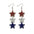 Wholesale American Independence Day Love Five-pointed Earrings