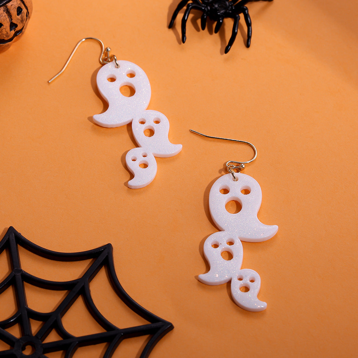 Wholesale  Halloween earrings ghost ghost cute funny acrylic earrings