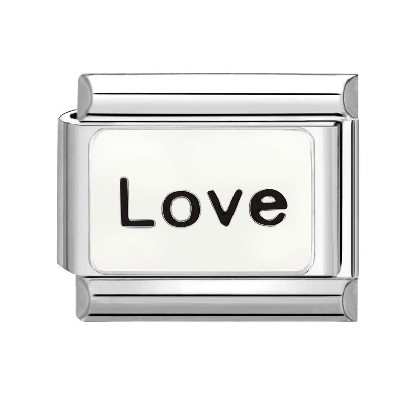 Wholesale  Italian Beaded Bracelet 9mm DIY Splicing Removable Father's Day Creative Stainless Steel Combinable Bracelet