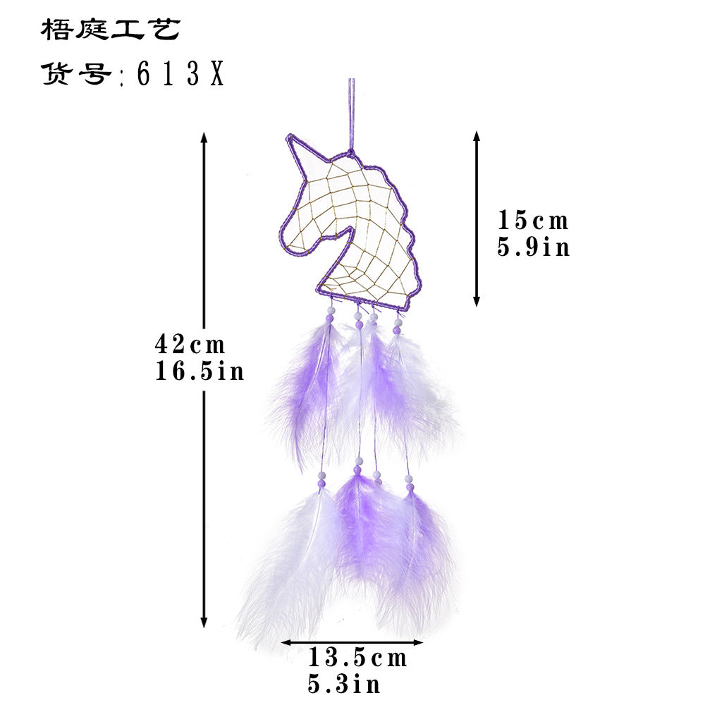 Wholesale Dream Unicorn Feather Dreamcatcher