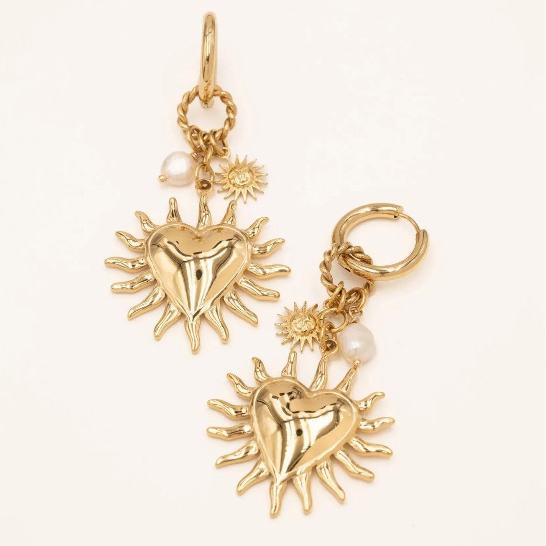 Wholesale Zinc Alloy Heart Pendant Earrings - Trendy Fashion Jewelry Accessory