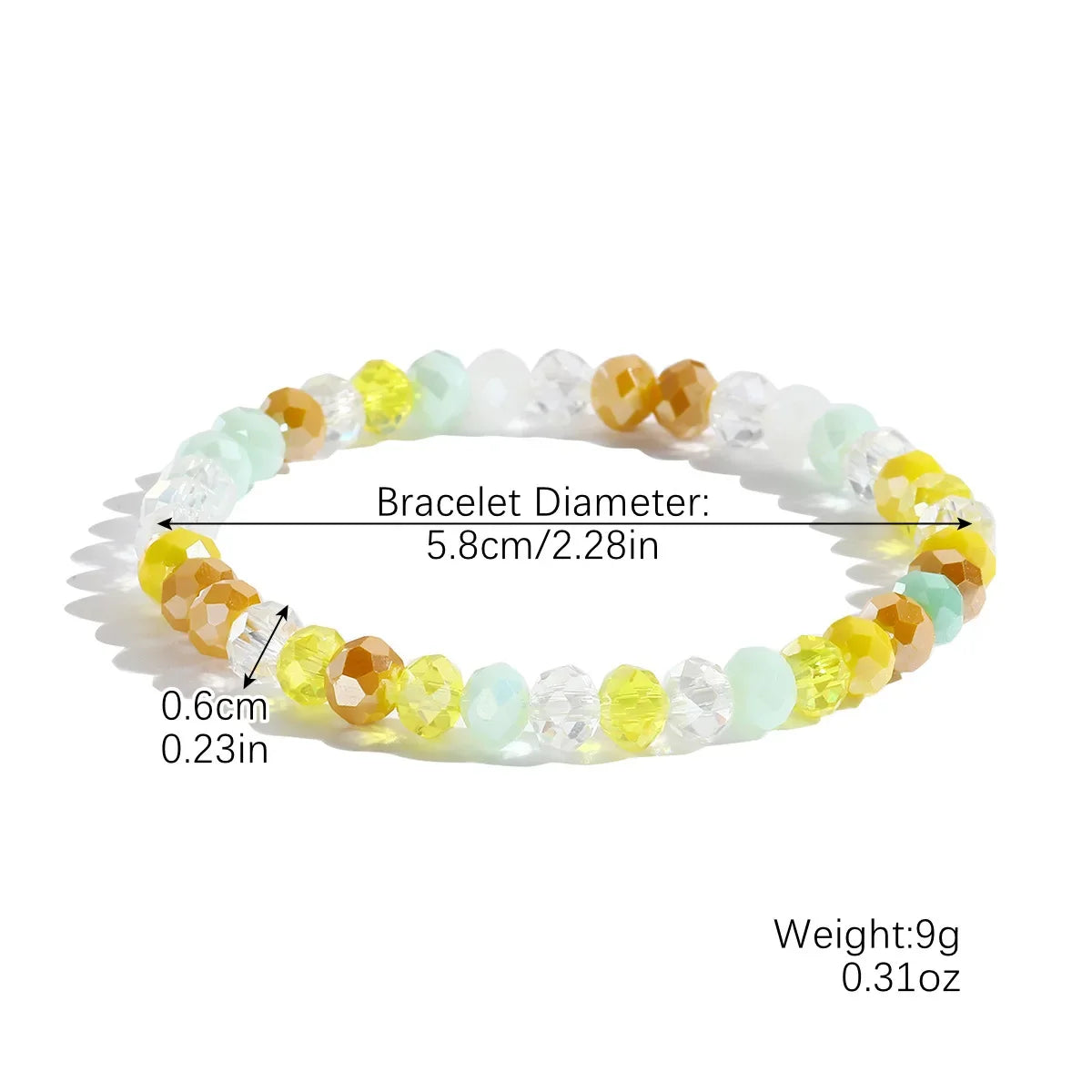 Wholesale Bohemian Elastic Line Crystal Bracelet Set