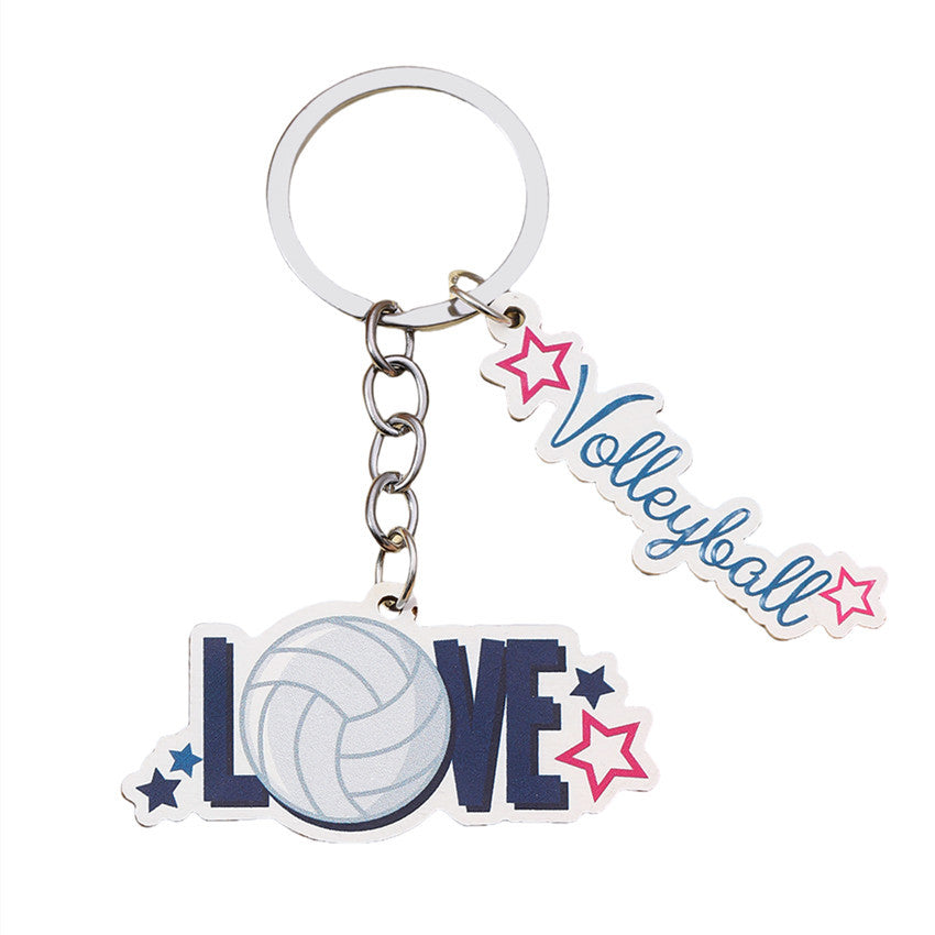 Wholesale Sports Tennis Rugby Baseball Volleyball Keychains ACC-KC-RongR070