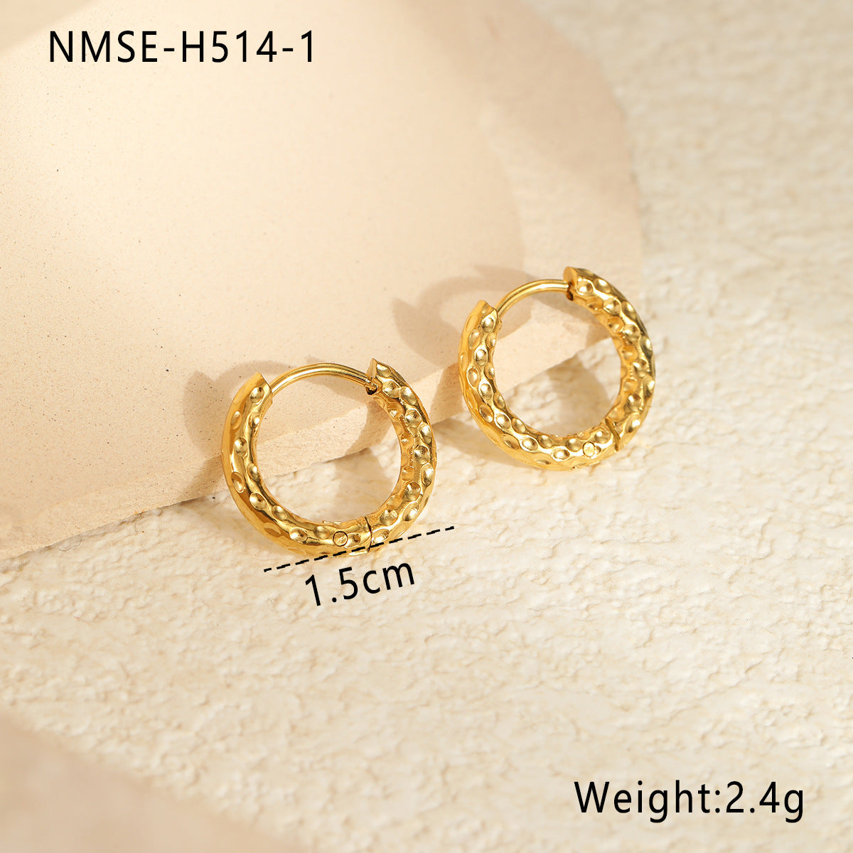 Wholesale Gold and Silver Color Matching Earrings Stainless Steel Earrings