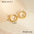 Wholesale Gold and Silver Color Matching Earrings Stainless Steel Earrings