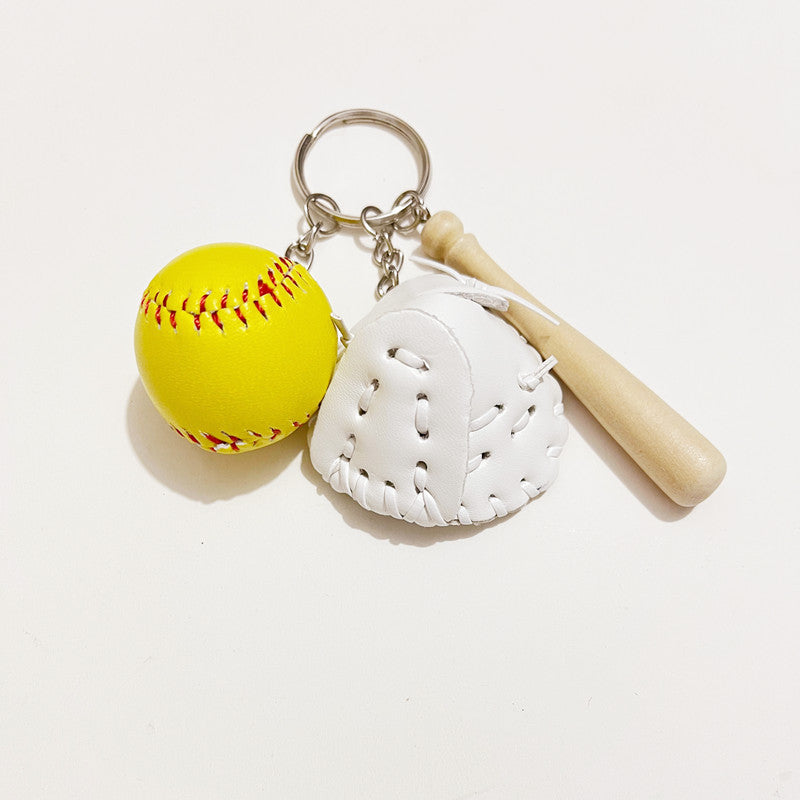 Wholesale Softball Gloves Baseball Keychain