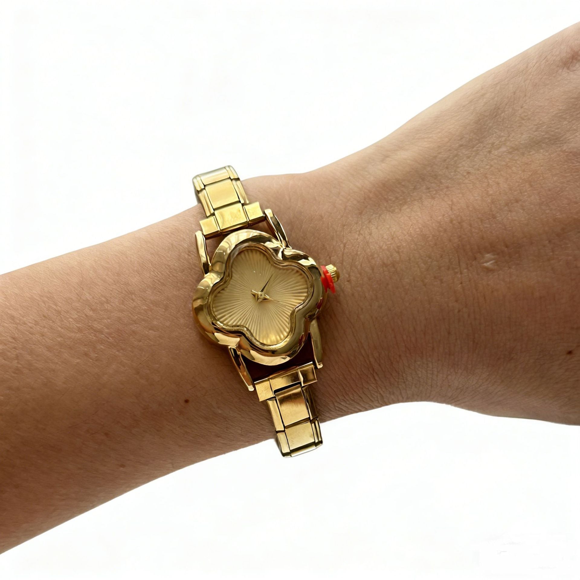 Wholesale Four-Leaf Clover Modular Women' s Watch with Detachable Steel Band,  DIY Fashion Accessory for Parties and Gifts