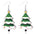 Wholesale Christmas Wooden Earrings Christmas Tree Santa Claus Green-Haired Monster Earrings