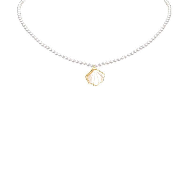 Wholesale Pearl Necklace,  French-Style Light Luxury,  Minimalist Design,  Elegant Neck Chain,  Pearl Necklace for Women,  Pearl Necklace